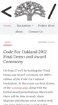 Mobile Screenshot of codeforoakland.org